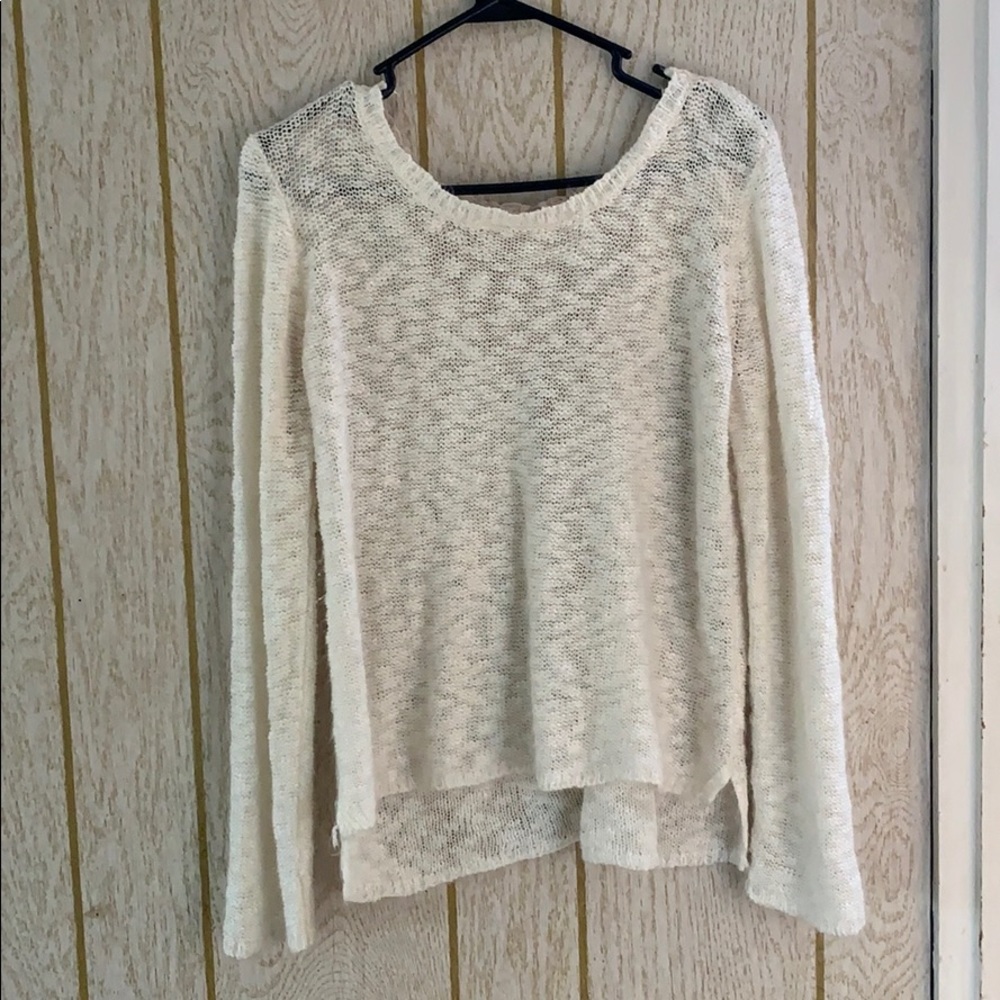 Thin white lace sweater